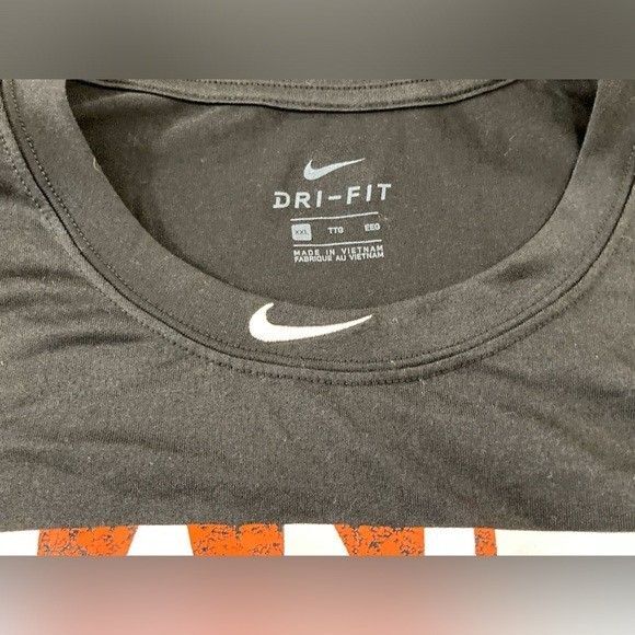 Nike Dri-FIT Giants Shirt Men’s XXL Black Long Sleeve Quick Dry Athletic Tee - Picture 3 of 8